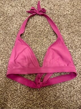 Patagonia Women’s Large Pink Halter Bikini Swim Top Tie Back